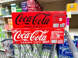 Coca-Cola and Dr Pepper Soda 12-Packs Are Buy 2 Get 2 Free at Walgreens card image