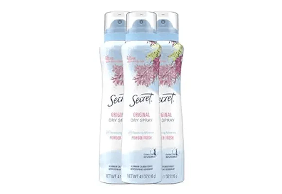 Secret Dry Spray Deodorant 3-Pack
