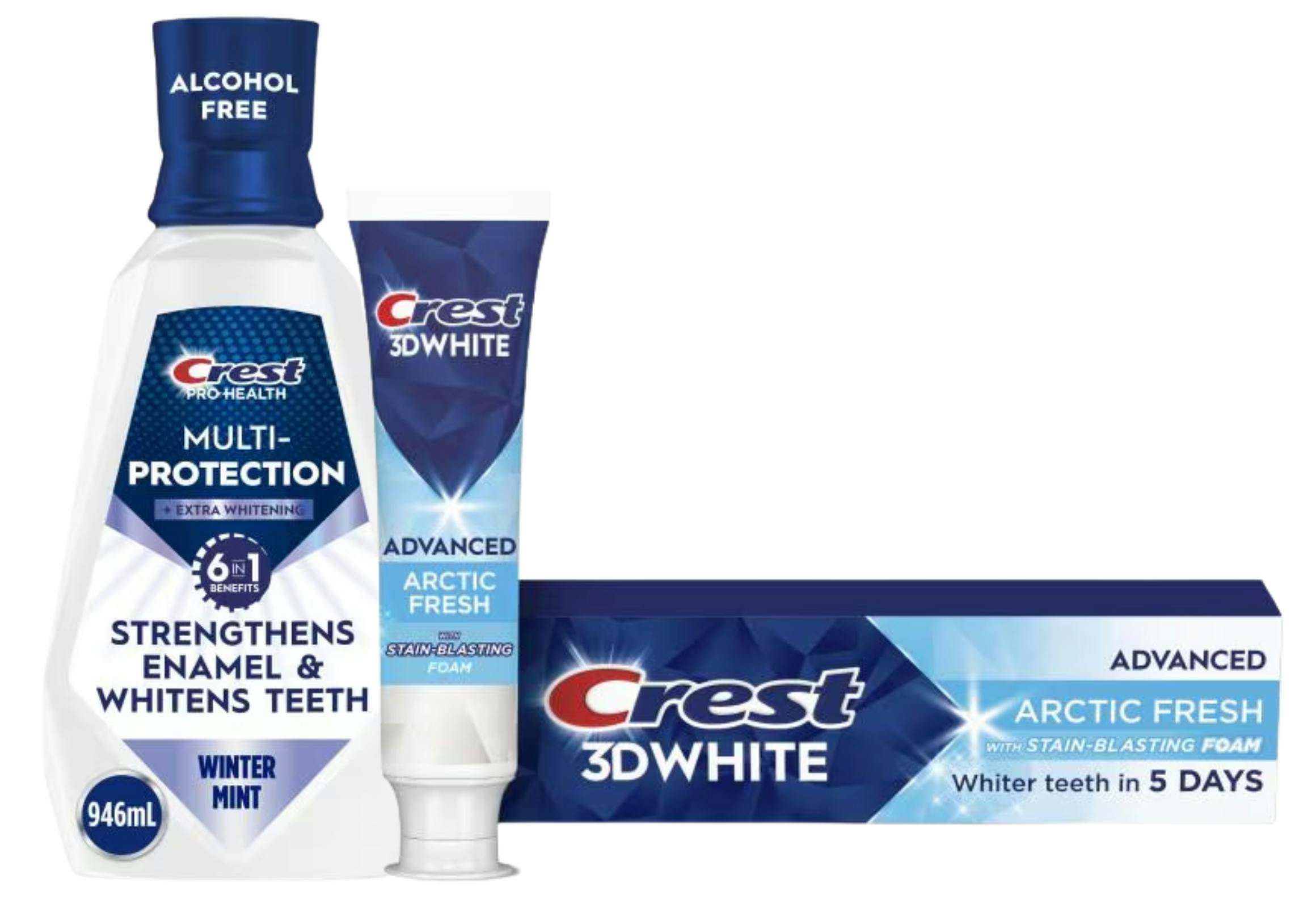 3 Crest Oral Care Products