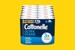 a pack of cottonelle toilet paper