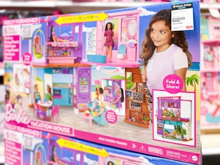 Barbie Vacation House Playset in stores at Target in toy section