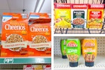 dollar tree cheerios, zatarain's, pace 3-photo collage