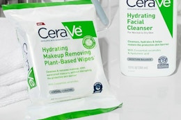 Cerave Makeup Remover Wipes: Get 2 for $11.96 on Amazon card image