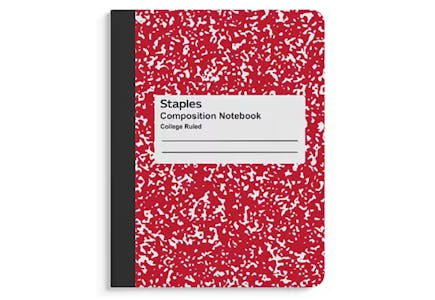 Staples Composition Notebook