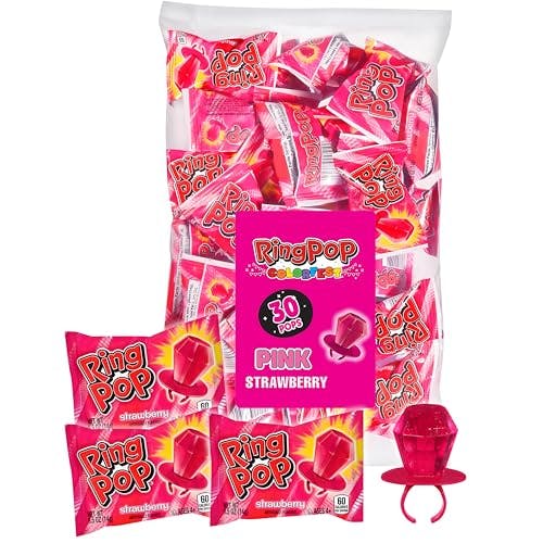 Ring Pop Strawberry Lollipops