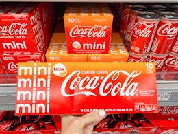 Coca-Cola Orange Cream Mini Cans Are Only $4.08 at Walmart With Ibotta card image