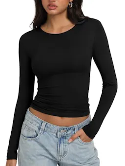 Women's Long Sleeve Crew Neck Top