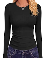 Women's Long Sleeve Ribbed Shirt