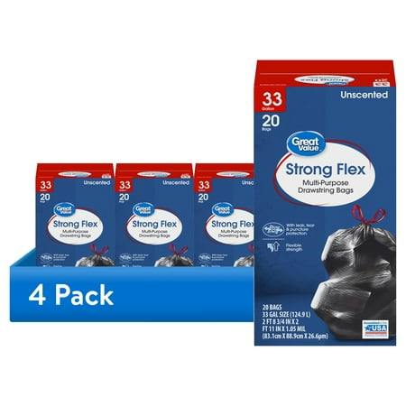 Great Value Trash Bags 4-Pack