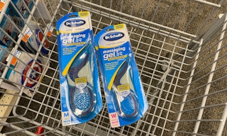 Two Dr. Scholl's men's insoles in a shopping cart