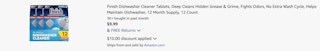Amazon Finish Dishwasher Cleaner Tablets 2026 2