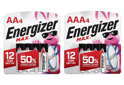 6 Energizer Batteries Packs