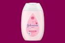 a bottle of pink baby lotion