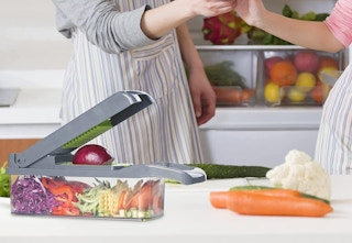 vegetable chopper in a kitchen