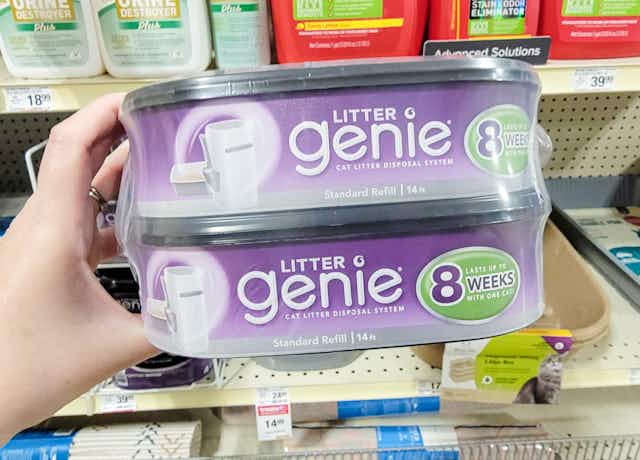 Score 8 Months of Litter Genie Jumbo Refill Bags for $21 on Amazon card image