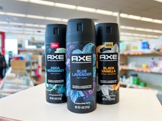 three Axe body sprays