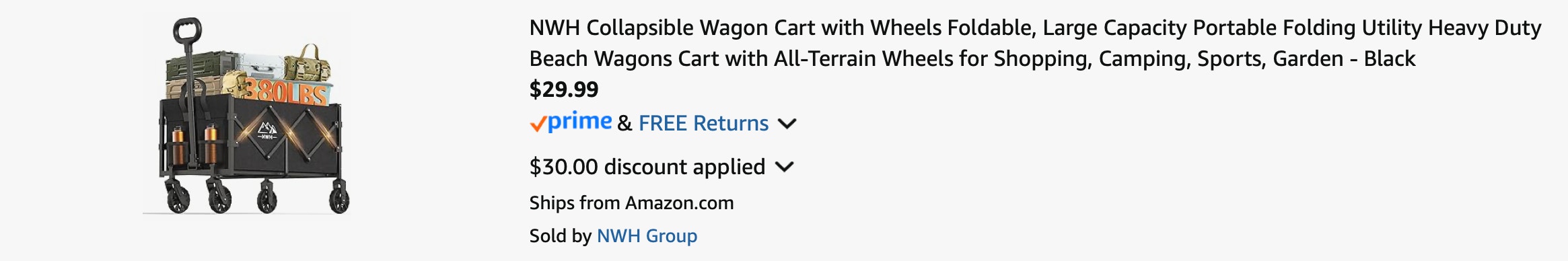 Amazon Collapsible Wagon Cart 2025 2