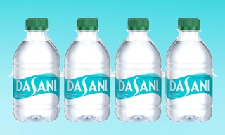 a pack of Dasani water bottles