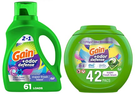 2 Gain Detergents (103 Loads)