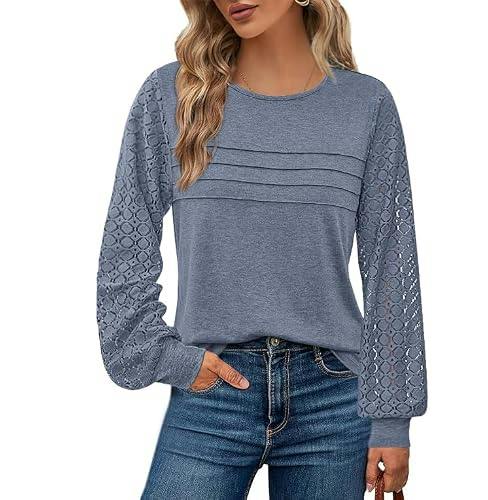 BTFBM Women's Long Sleeve Lace Top