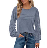 BTFBM Women's Long Sleeve Lace Top