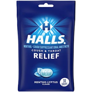 2 HALLS Cough Drop Bags