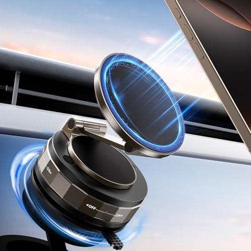 $8.00 Vacuum Magnetic Phone Holder at Amazon (73% off)