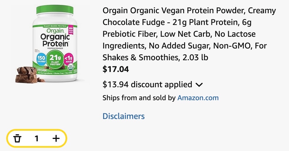 orgain protein powder
