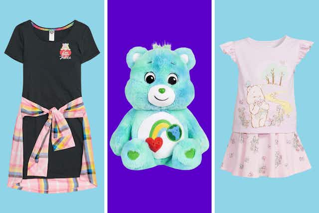 $9 Care Bear Plush and Care Bear Apparel From $9 at Walmart card image