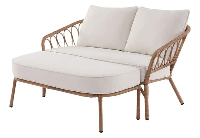 Wicker Loveseat and Ottoman Patio Set, Only $249 at Walmart (Save $100) card image