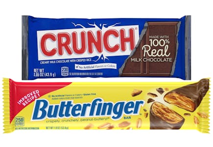 1 Crunch + 1 Butterfinger Bar