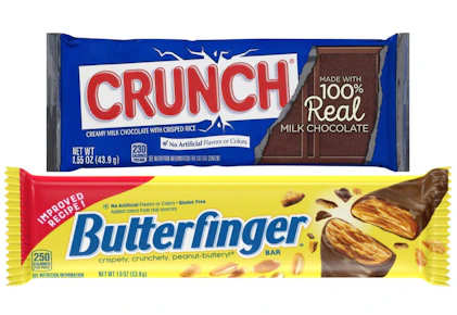 1 Crunch + 1 Butterfinger Bar