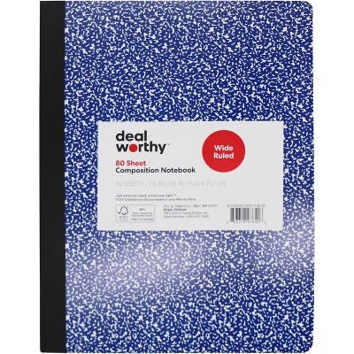 Dealworthy Composition Notebook