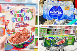 cereal water soda collage
