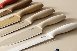 12-piece neutral tone knife set