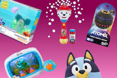 toys on a gradient