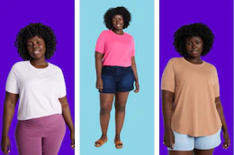 walmart terra and sky crewneck shirt collage