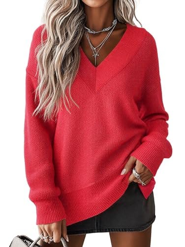 Women's V-Neck Pullover Sweater