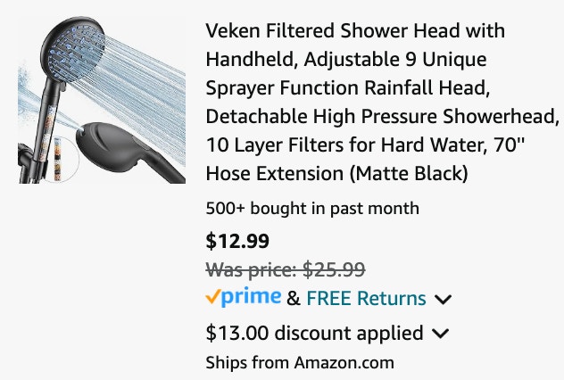 Shower Head cart