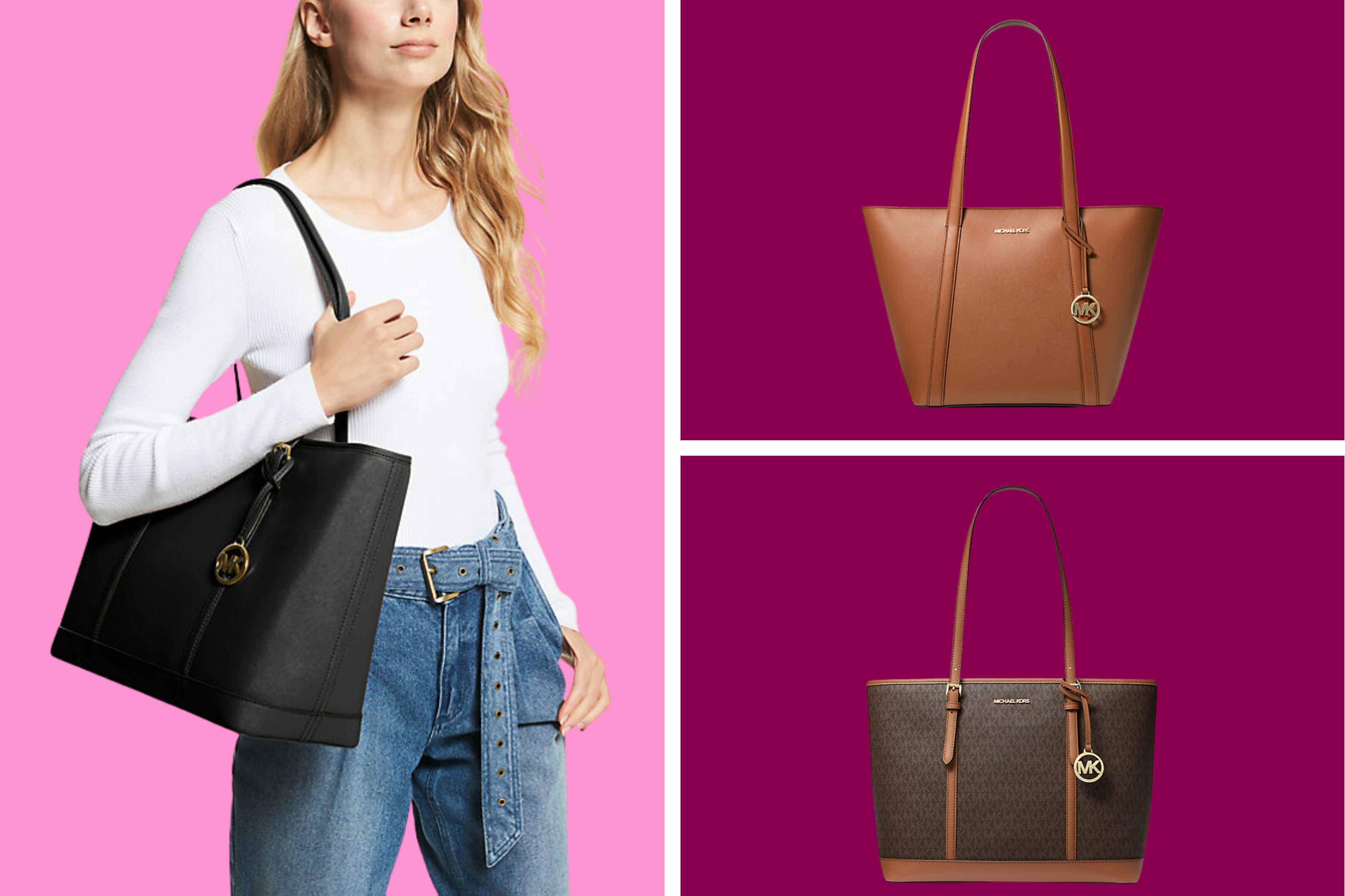 Michael Kors Large Leather Tote Bags, Now Just $109 (Reg. Up to $498)
