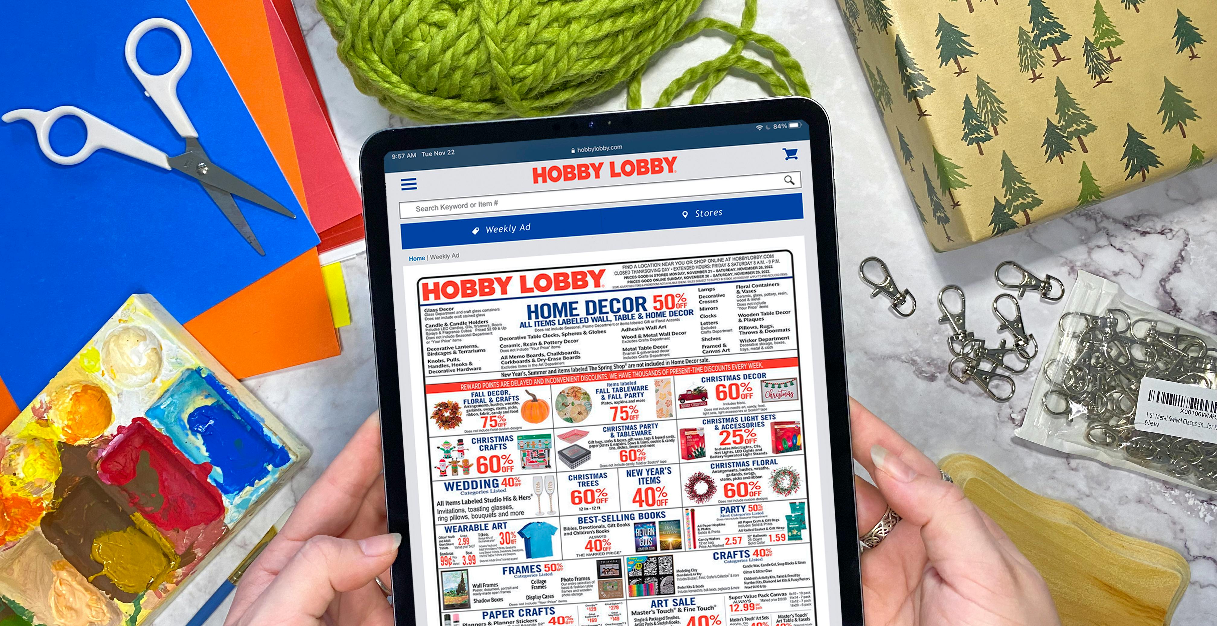 Hobby Lobby 40% off Printable Coupon or Via Mobile Phone 