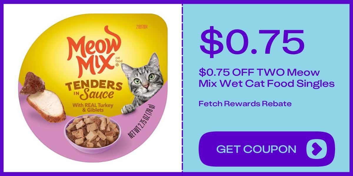 meow mix tenders in sauce wet cat food  2.75 oz