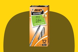 Bic Ballpoint Pen 12-Pack, Only $1.55 on Amazon card image