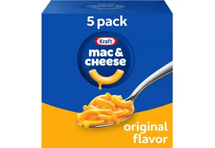 Kraft Mac and Cheese 5-Pack