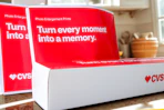 CVS photo packages on a kitchen counter
