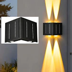 Solar Corner Wall Lights 2-Pack