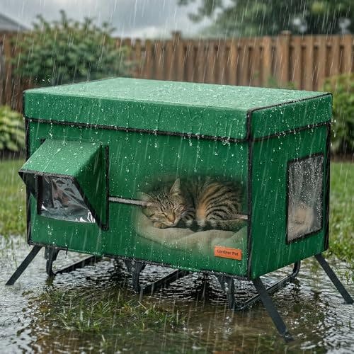 Collapsible Outdoor Cat House