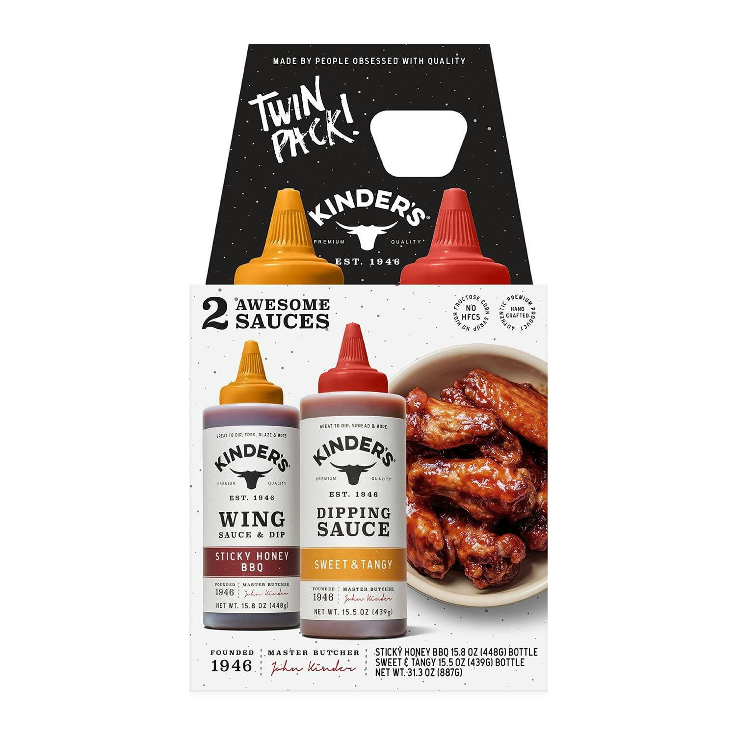 Kinder's Wing & Dipping Sauce 2-Pack