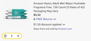 Amazon Basics Adult Wet Wipes