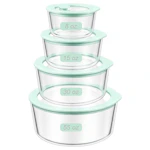 Glass Food Container Set 4-Pack